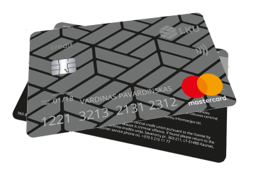 Kredito kortelė „MasterCard Standard“